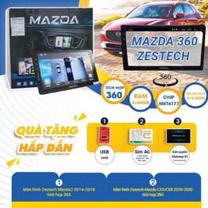 Camera 360 Độ Zestech Xe Mazda 6