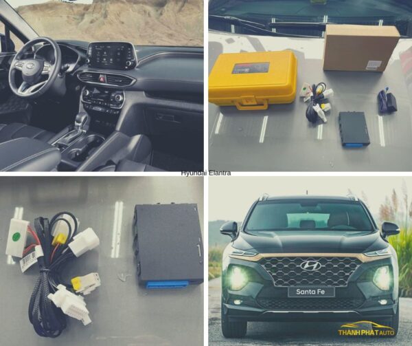 Đề nổ máy từ xa xe Hyundai Santafe
