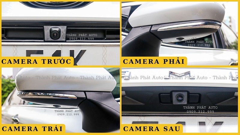 Toyota Camry Lắp Camera 360 DCT Tích Hợp Màn Hình Zin Mắt Cam SONY