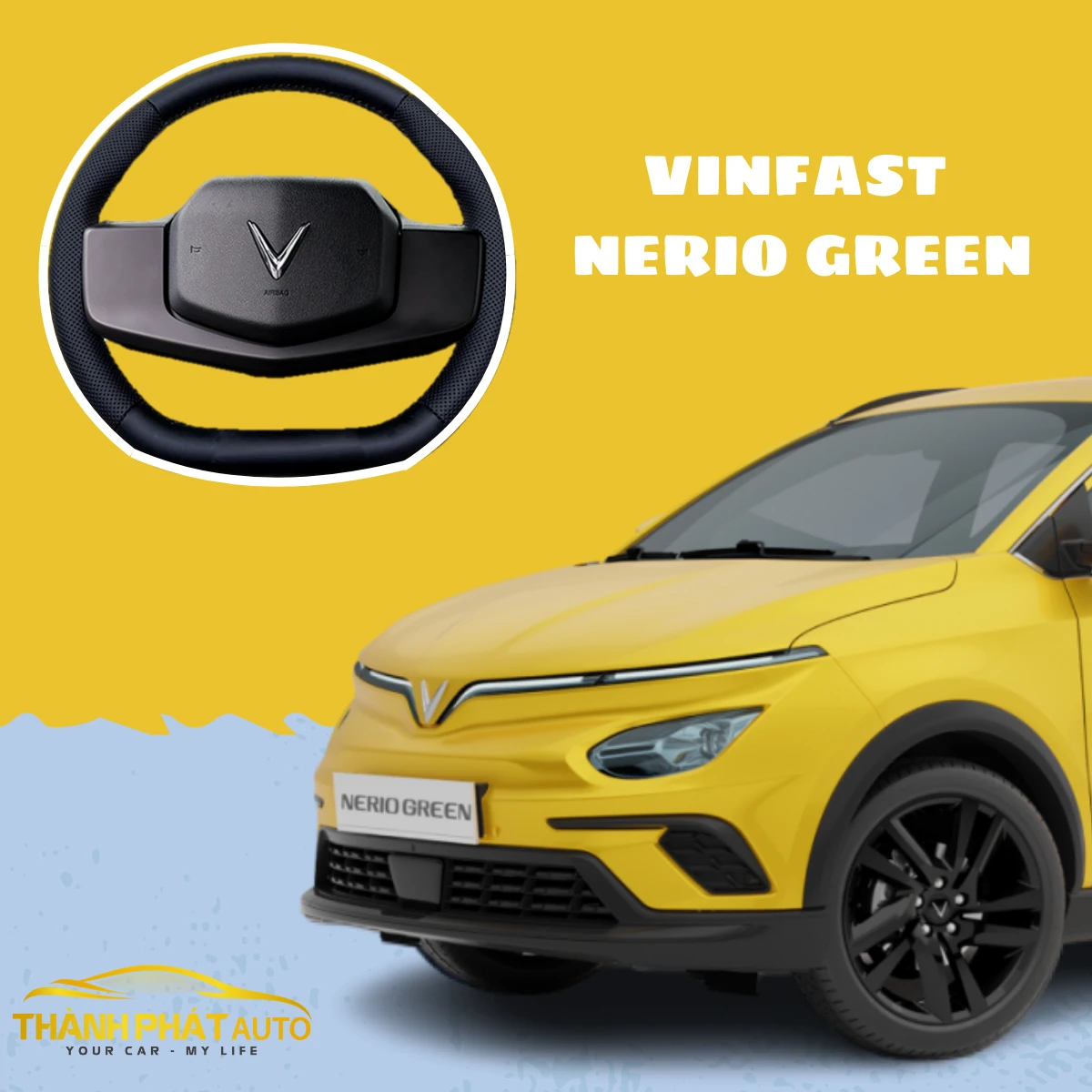 Bọc Da Vô Lăng Cho Xe VinFast Nerio Green Tận Nơi