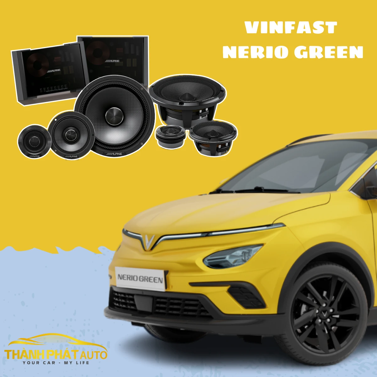 Độ Combo Âm Thanh Alpine Xe VinFast Nerio Green Tại TPHCM