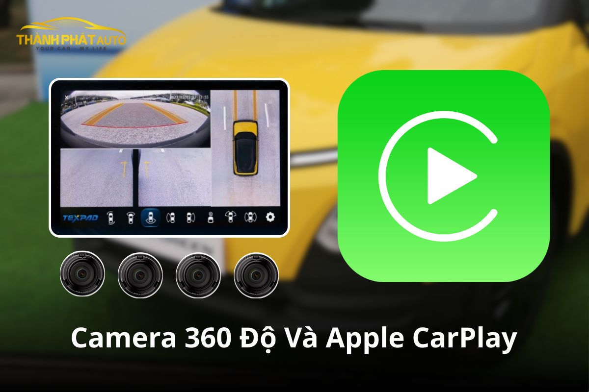Lắp Camera 360 Độ Và Apple CarPlay Cho Xe VinFast Minio Green