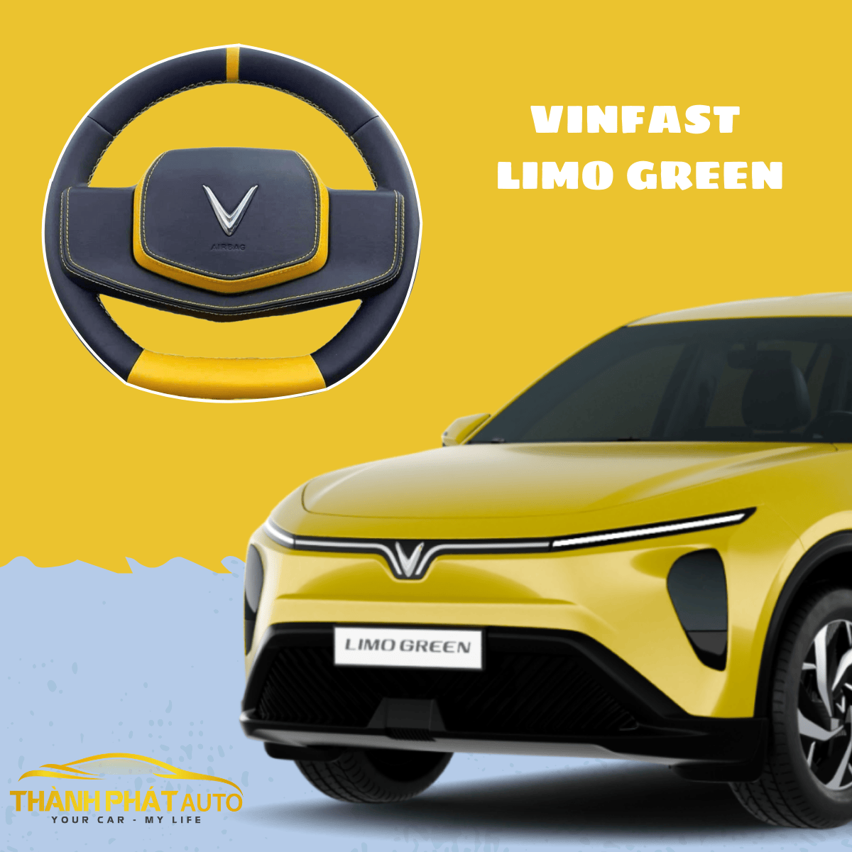 Bọc Da Vô Lăng Xe VinFast Limo Green Tận Nơi