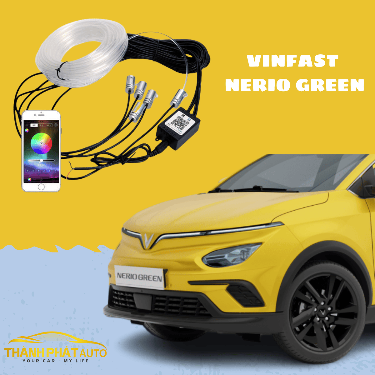 Độ LED Nội Thất Cho Xe VinFast Nerio Green Tại TPHCM
