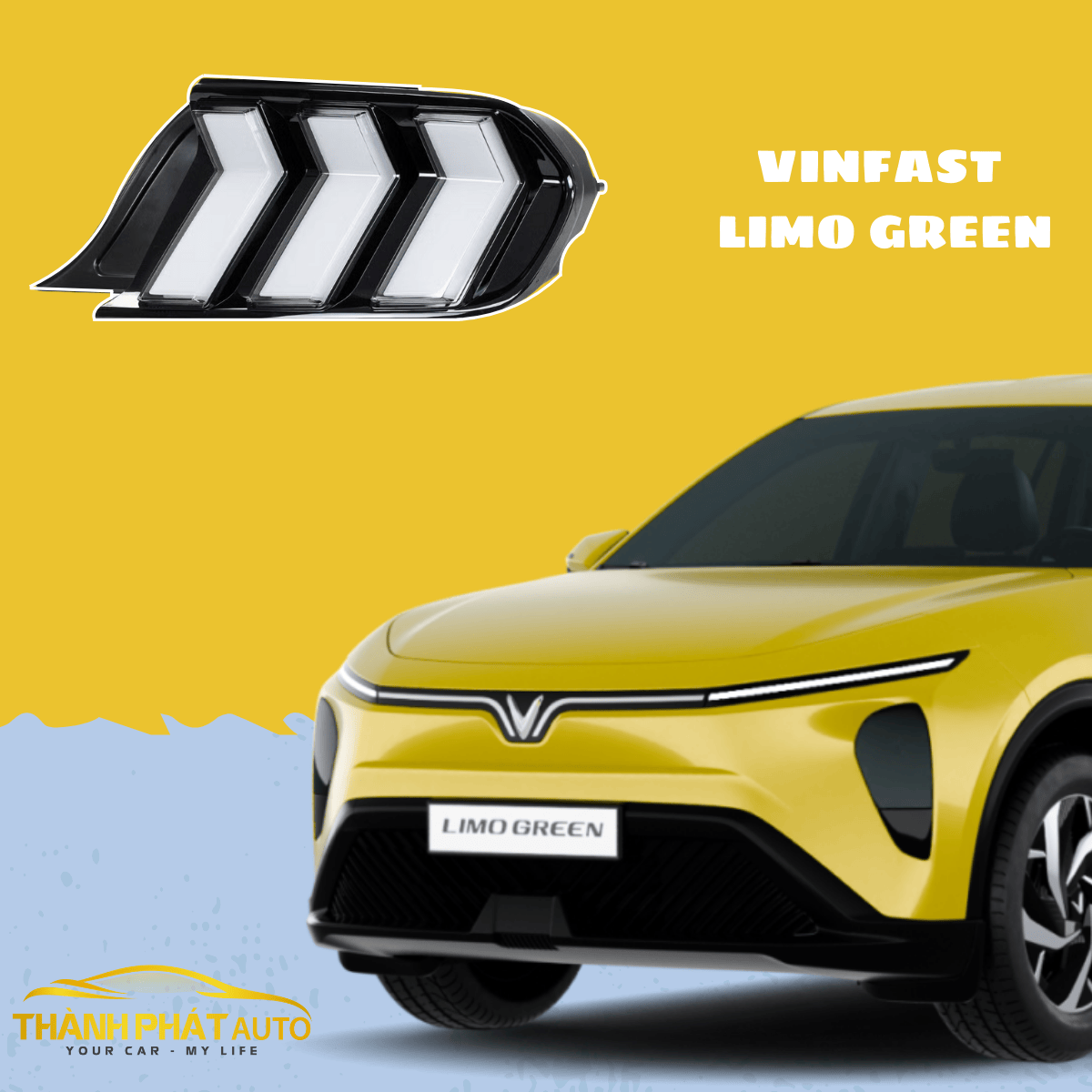 Lắp Cụm LED Hậu Kiểu Mustang Cho VinFast Limo Green
