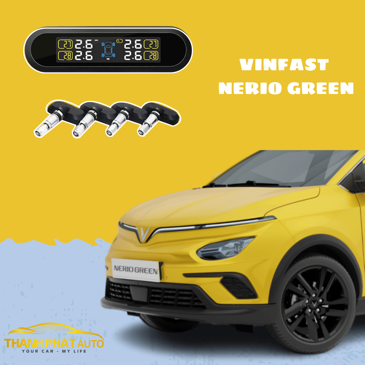 Lắp Đặt Cảm Biến Áp Suất Lốp Cho VinFast Nerio Green