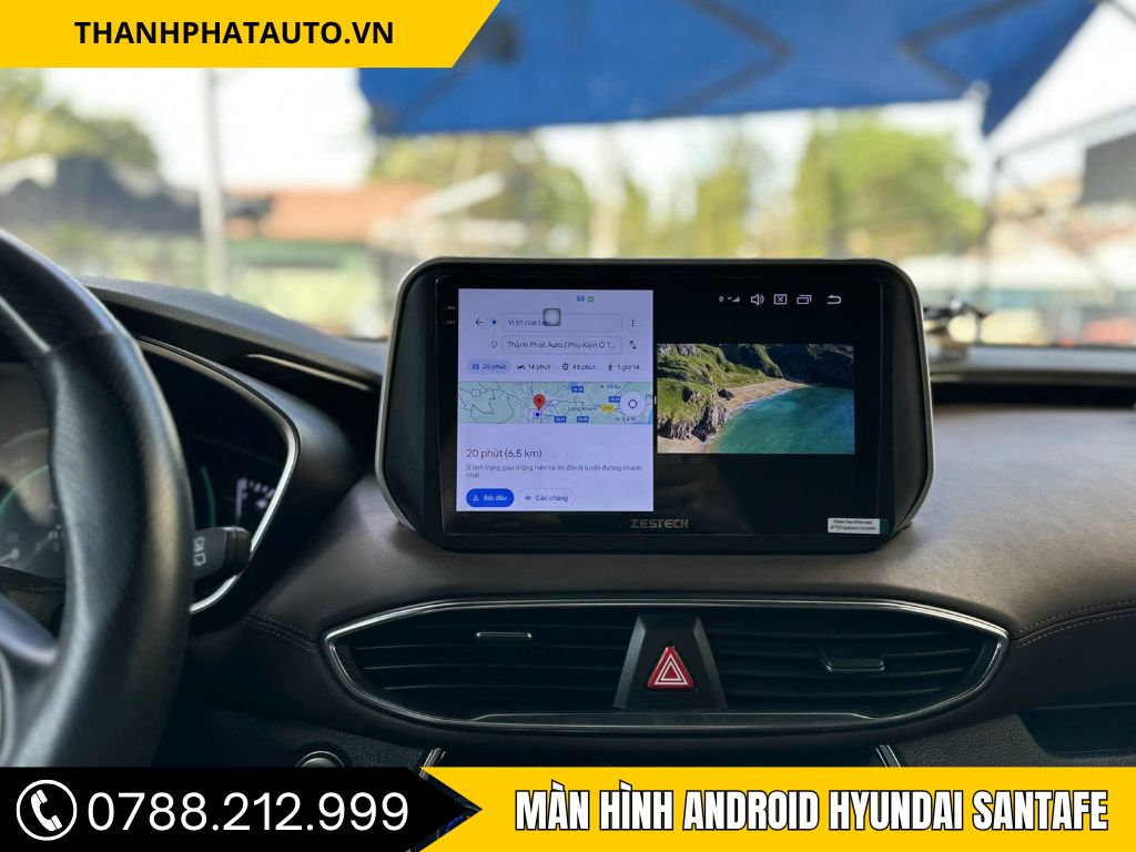 Màn hình Android Hyundai santafe 
