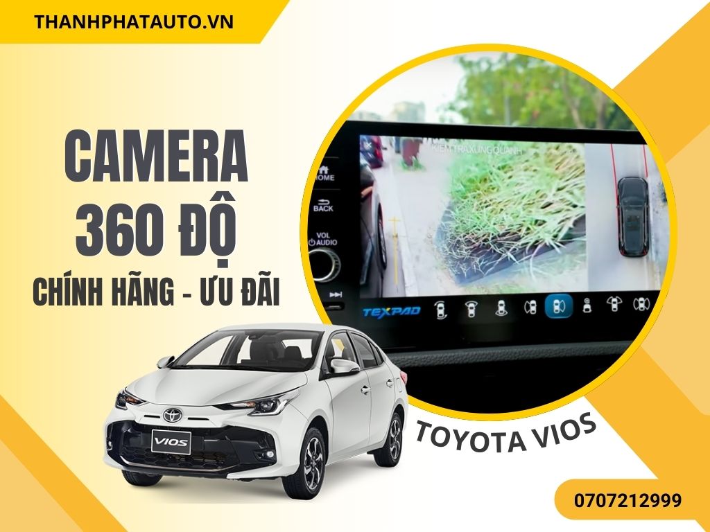 Camera 360 độ Toyota Vios
