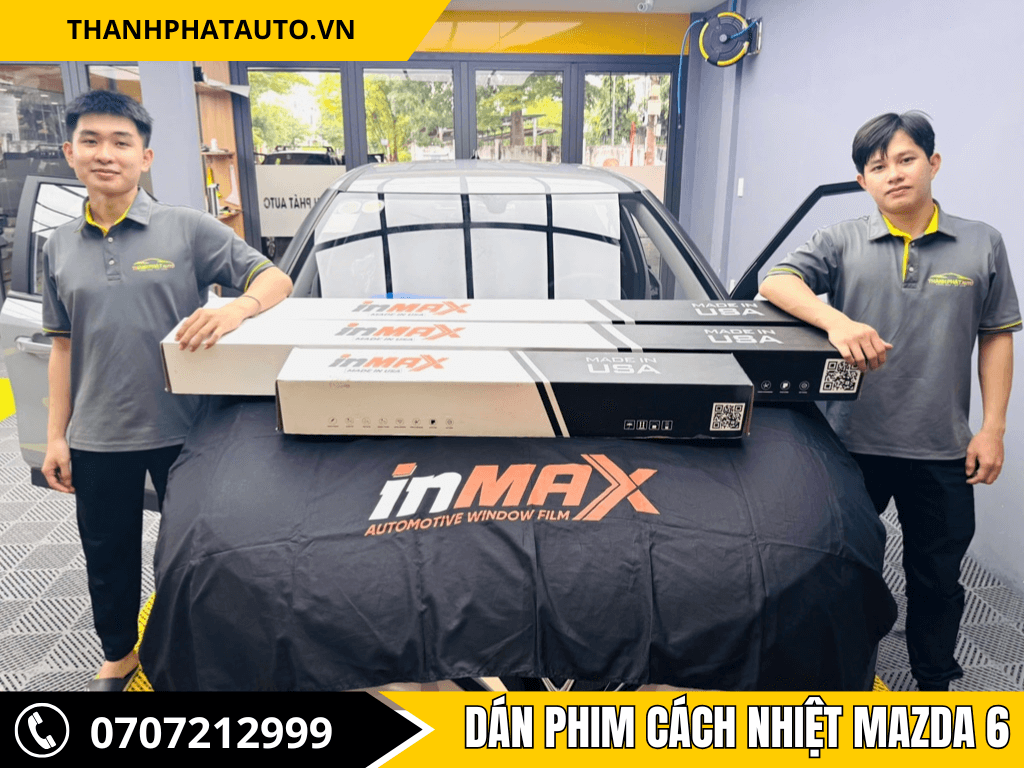 dán phim cách nhiệt Mazda 6