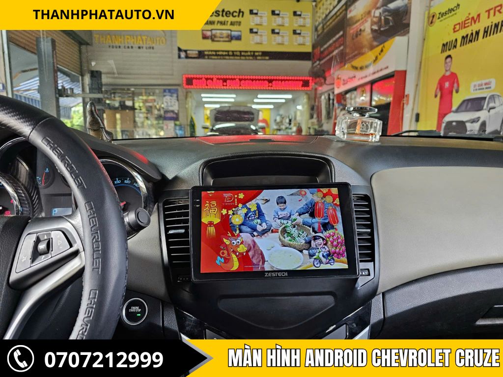 Lắp màn hình zx10 cao cấp 360 xe cruze