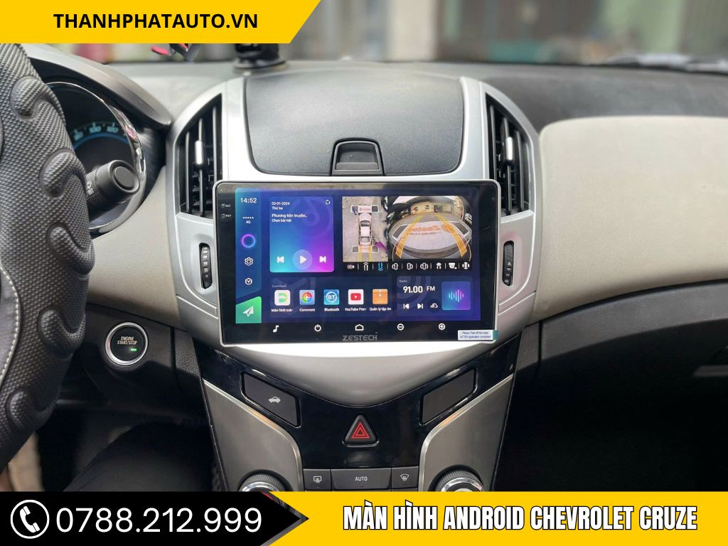 Màn Hình Android Cho Xe Chevrolet Cruze