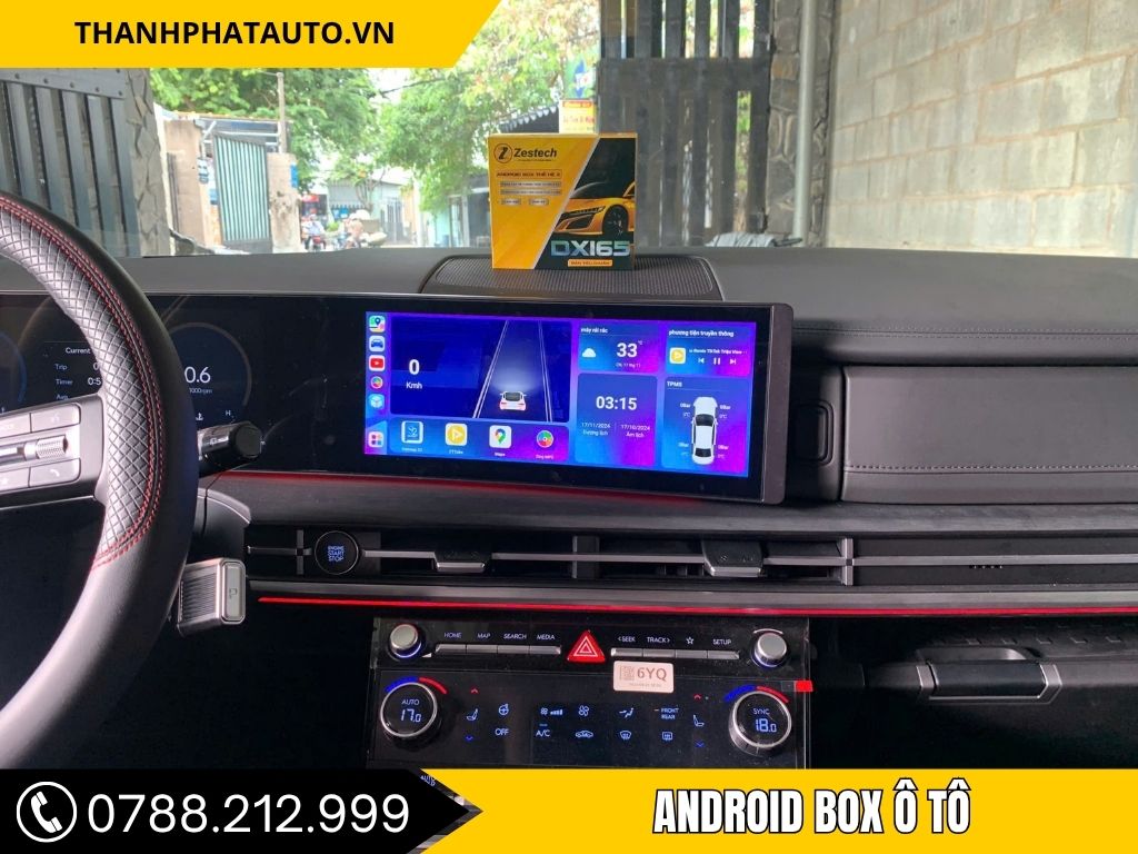 Android Box ô tô Hyundai SantaFe