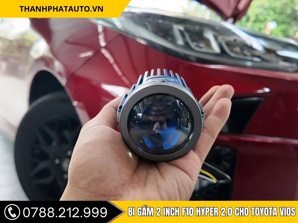 Bi gầm 2 inch F10 Hyper 2.0 cho Toyota Vio