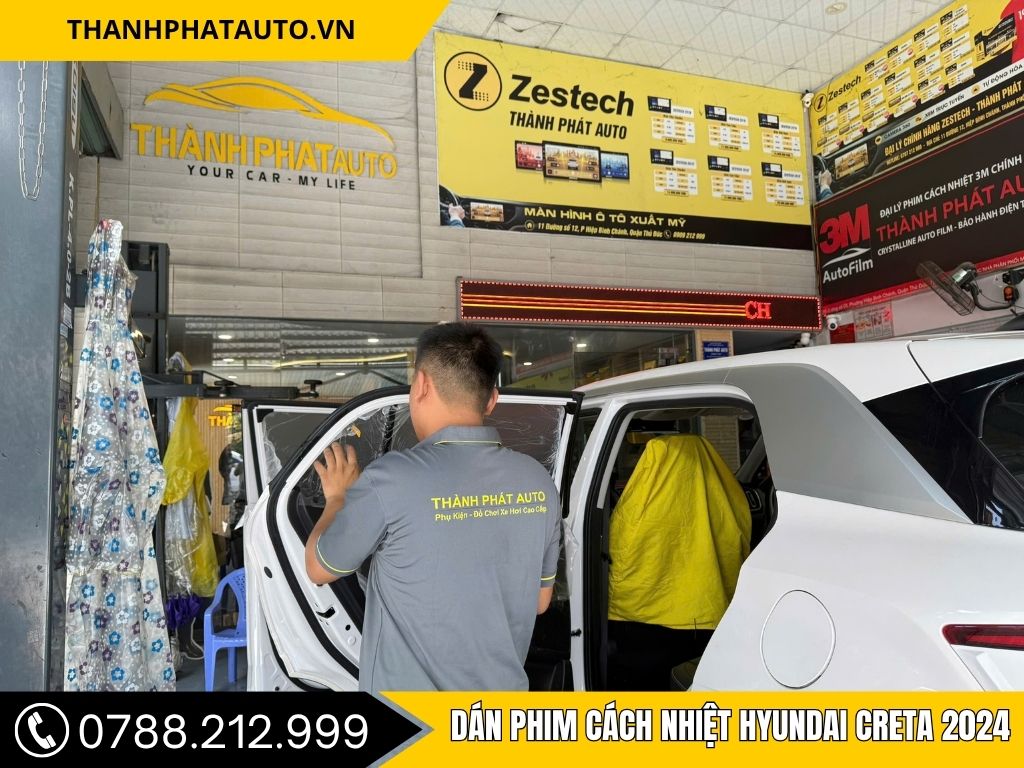 Dán phim cách nhiệt Hyundai Creta 2024