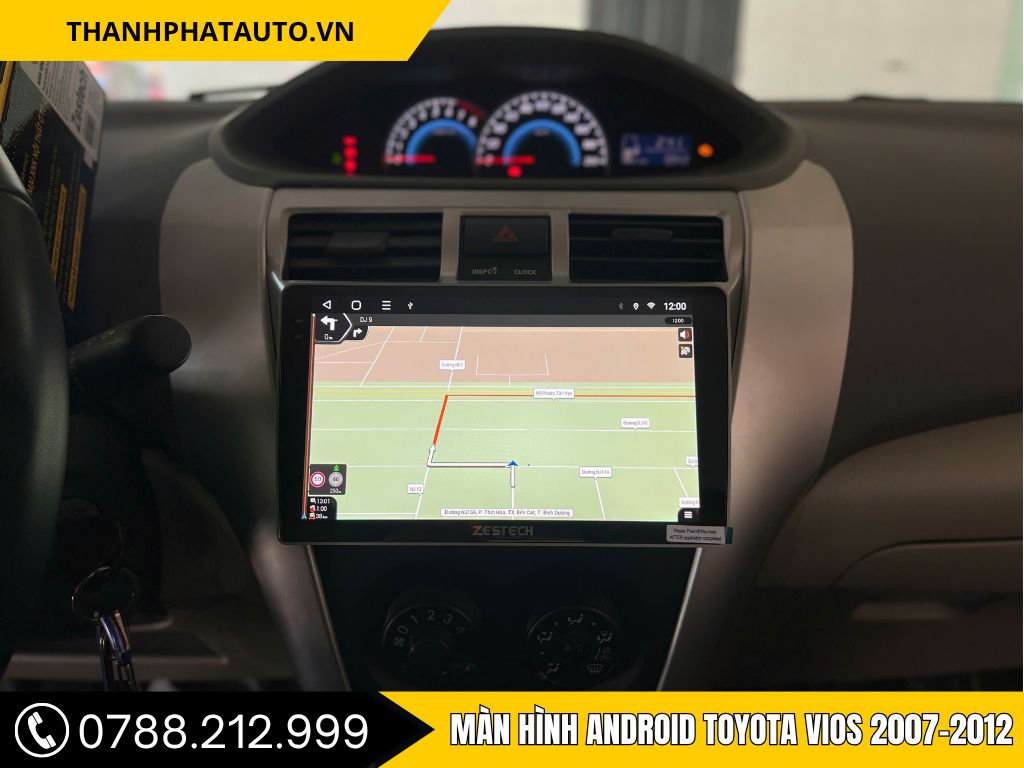 Hình Ảnh Màn Hình Android Toyota Vios 2007