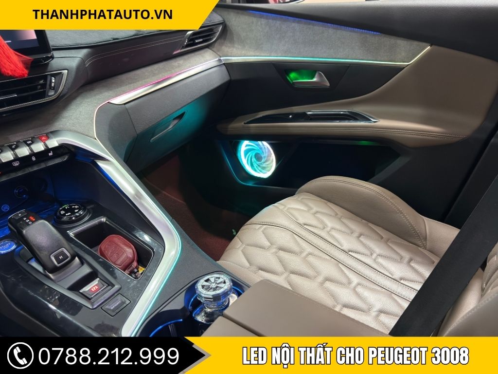 LED Viền Nội Thất Peugeot 3008