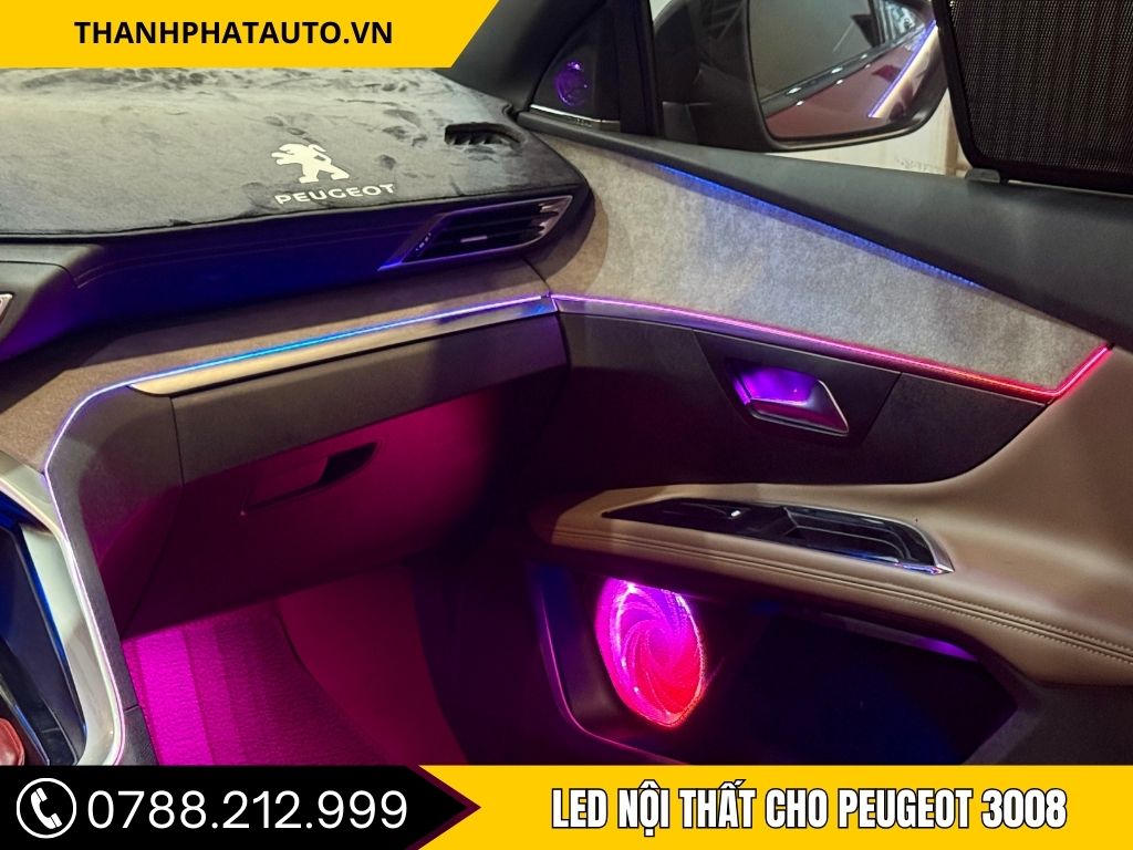 LED Viền Nội Thất Peugeot 3008