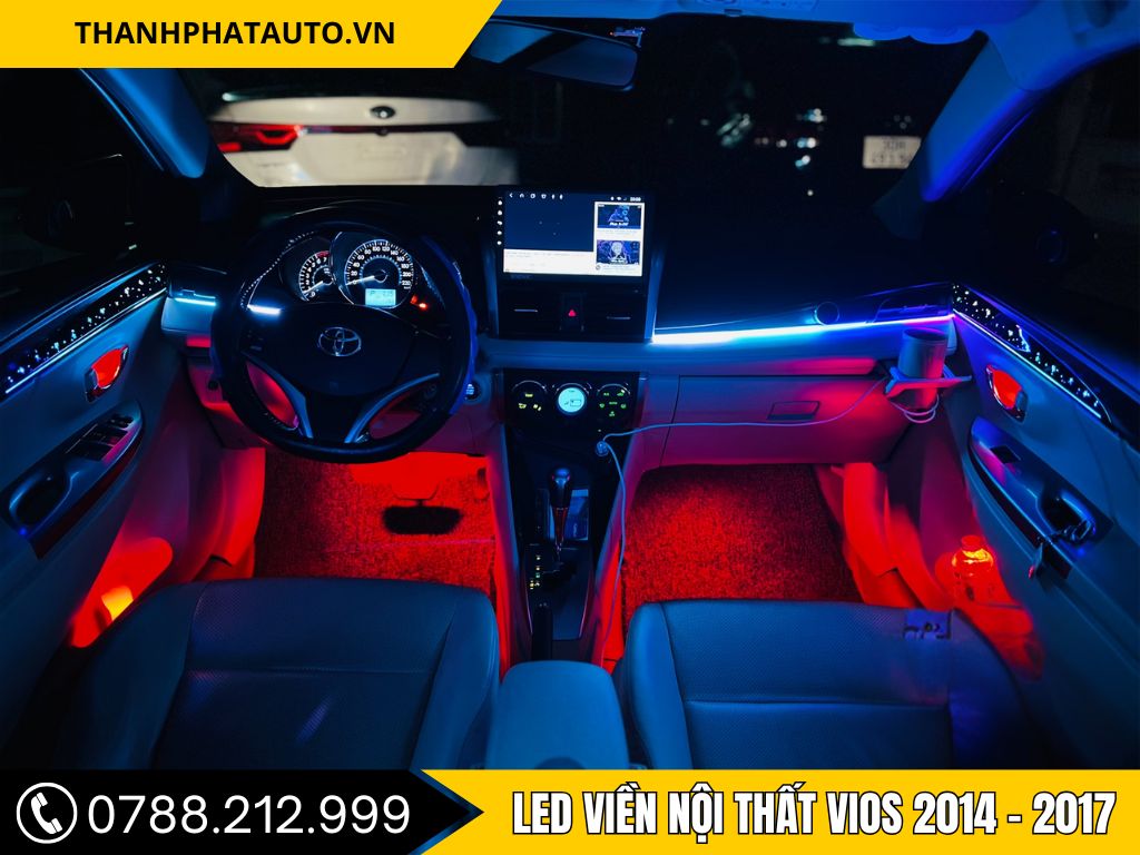 LED Nội Thất Ô Tô Vios 2014 - 2017