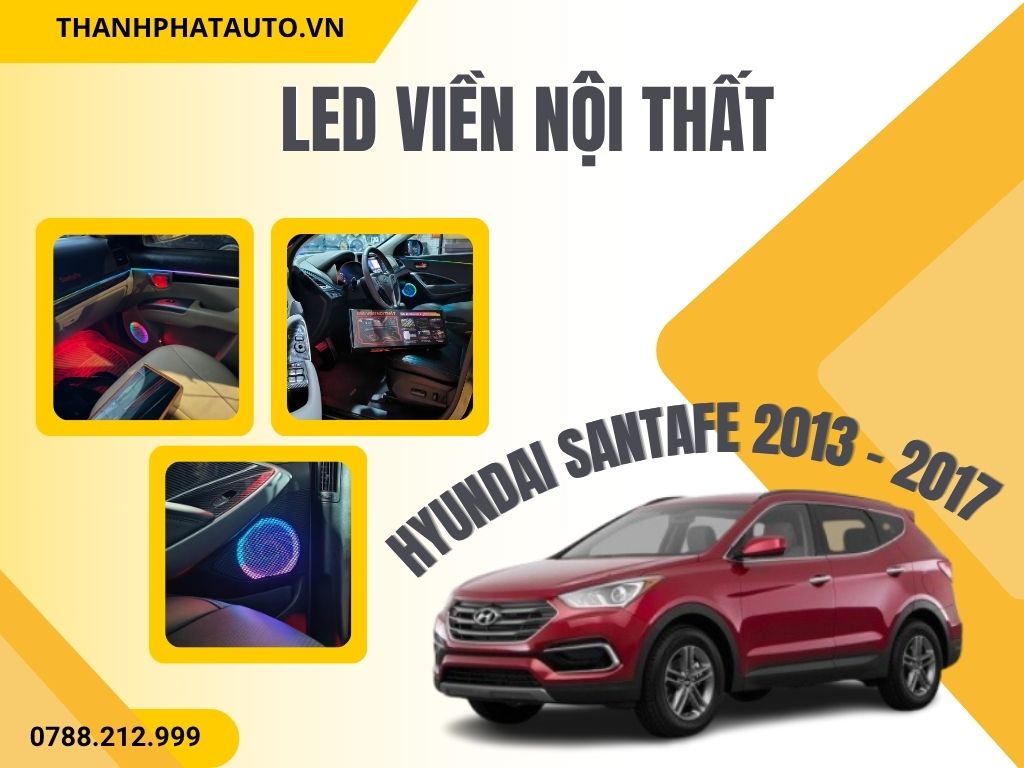 Led nội thất Hyundai SantaFe 2013-2017