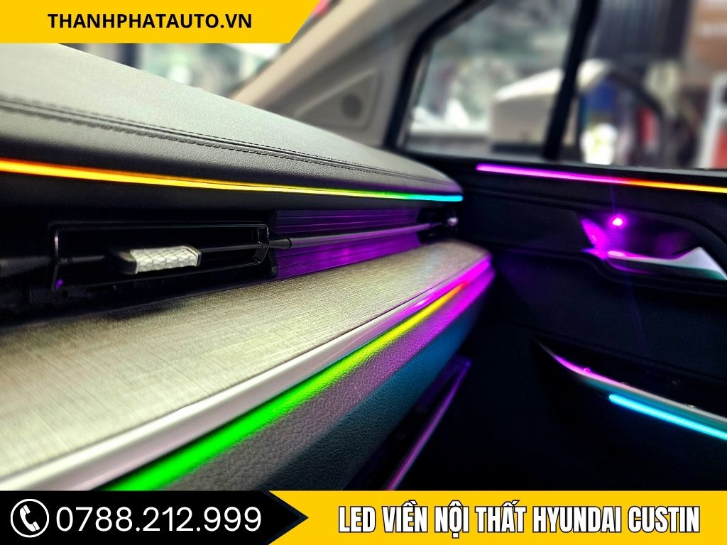 Led viền nội thất Hyundai Custin