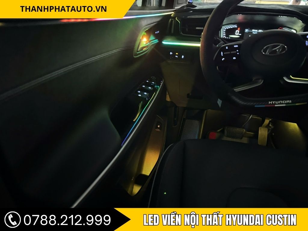 Led viền nội thất Hyundai Custin