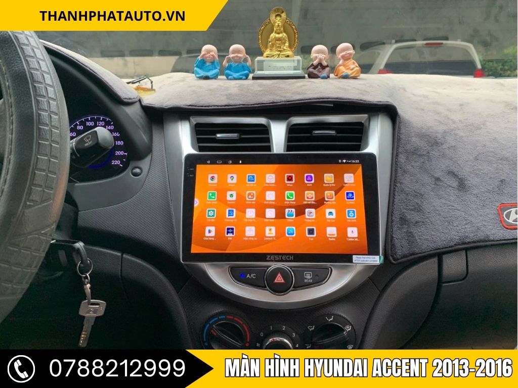 Với màn hình Hyundai Accent 2014 của bạn không chỉ trở nên hiện đại mà còn hỗ trợ đầy đủ các tính năng giải trí như xem video trực tuyến, kết nối với điện thoại và sử dụng ứng dụng dẫn đường Vietmap. Đây là một sự lựa chọn hoàn hảo cho những ai muốn trải nghiệm công nghệ mới mẻ.