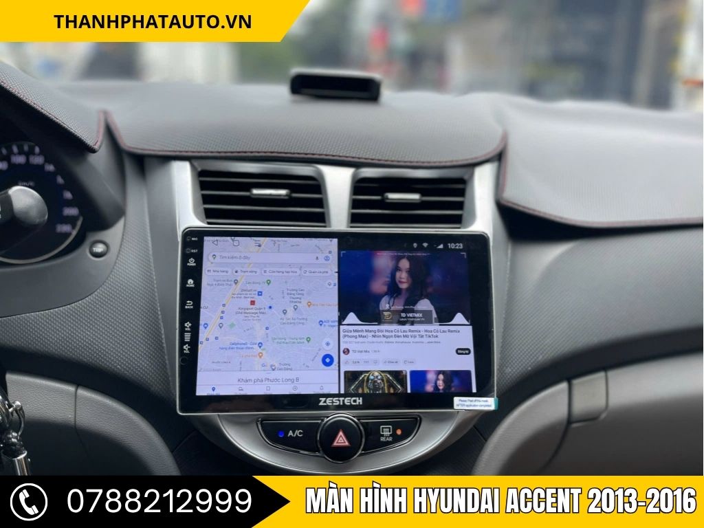 Trang bị màn hình Android Hyundai Accent 2013-2016 không chỉ giúp bạn tìm đường chính xác mà còn mang đến những phút giây giải trí tuyệt vời. Màn hình sắc nét, dễ sử dụng và tương thích với các ứng dụng giải trí như YouTube, mang lại một không gian tiện nghi và hiện đại.