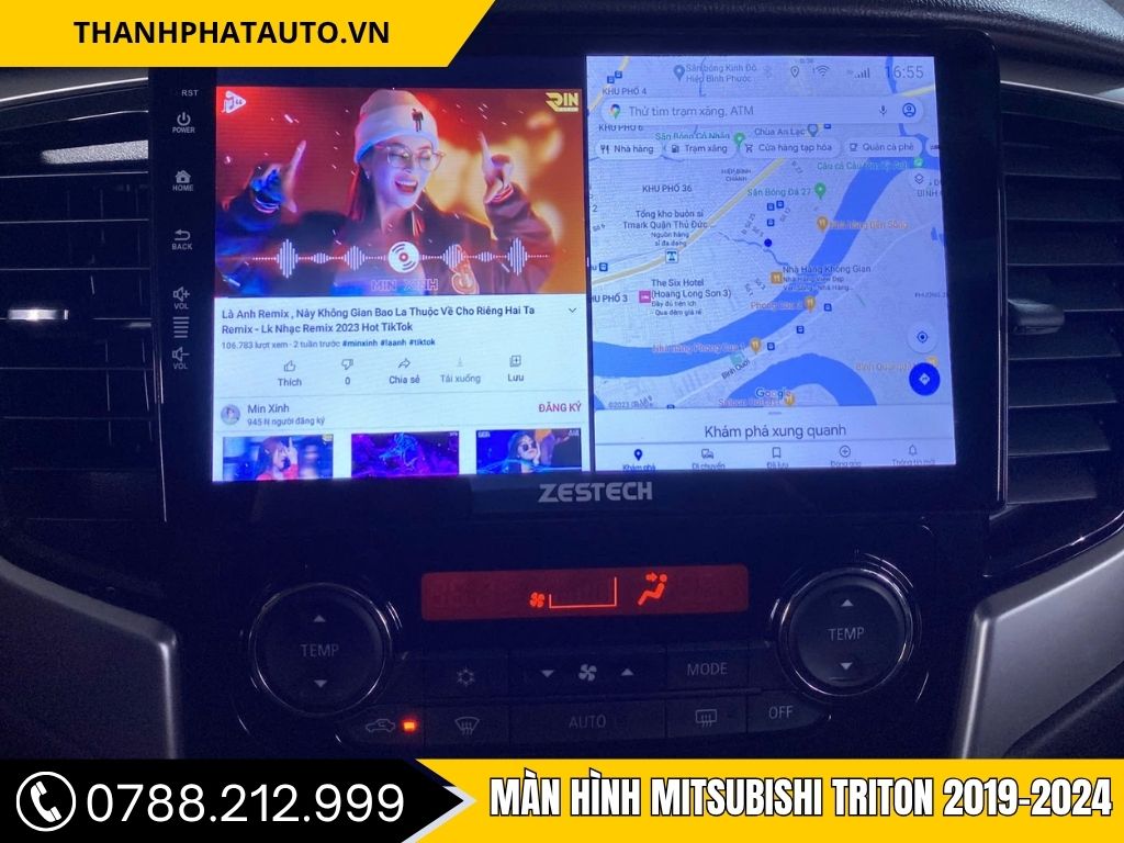 Màn Hình Android Mitsubishi Triton 2019-2024 