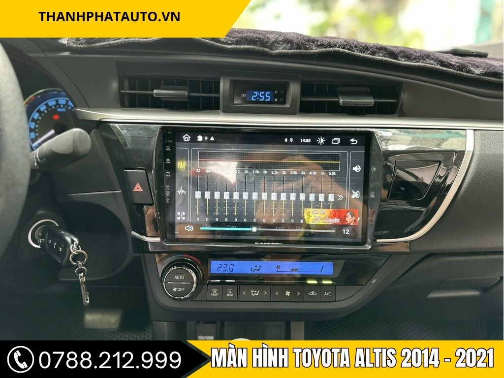 Màn Hình Android Toyota Altis 2014-2021 hiển thị giao diện thông minh, tích hợp cảm ứng đa điểm, lắp đặt tại Thanh Phát Auto.”