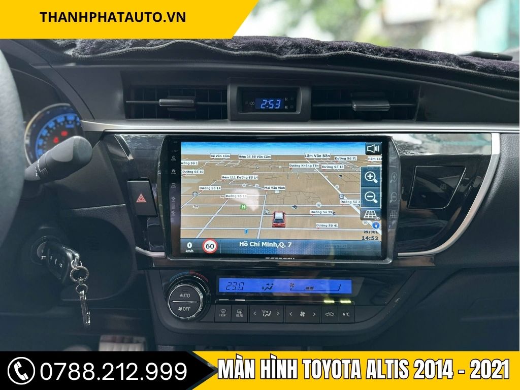 Màn Hình Android Toyota Altis 2017 hiển thị giao diện thông minh, tích hợp cảm ứng đa điểm, lắp đặt tại Thanh Phát Auto.”