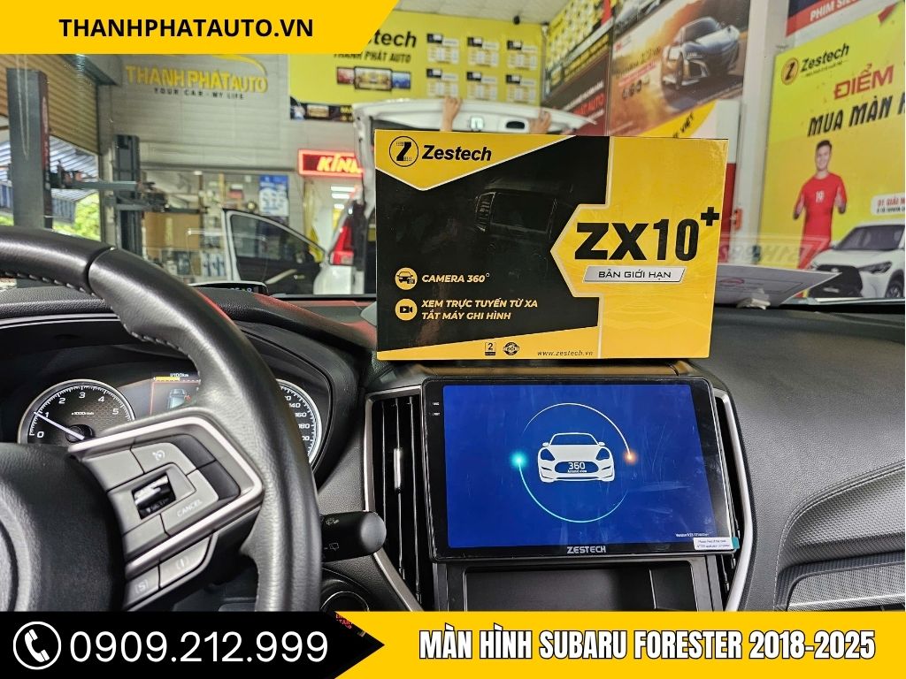 Hình ảnh lắp đặt màn hình Subaru Forester