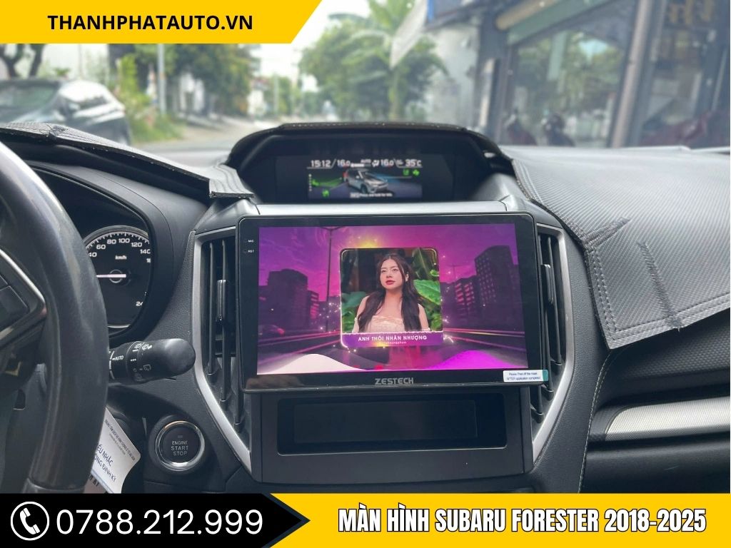 Hình ảnh lắp đặt Màn Hình Subaru Forester 2018-2025 – Nâng Cấp Giải Trí