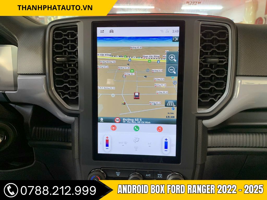 Android Box ô tô Ford Ranger 2022 - 2025