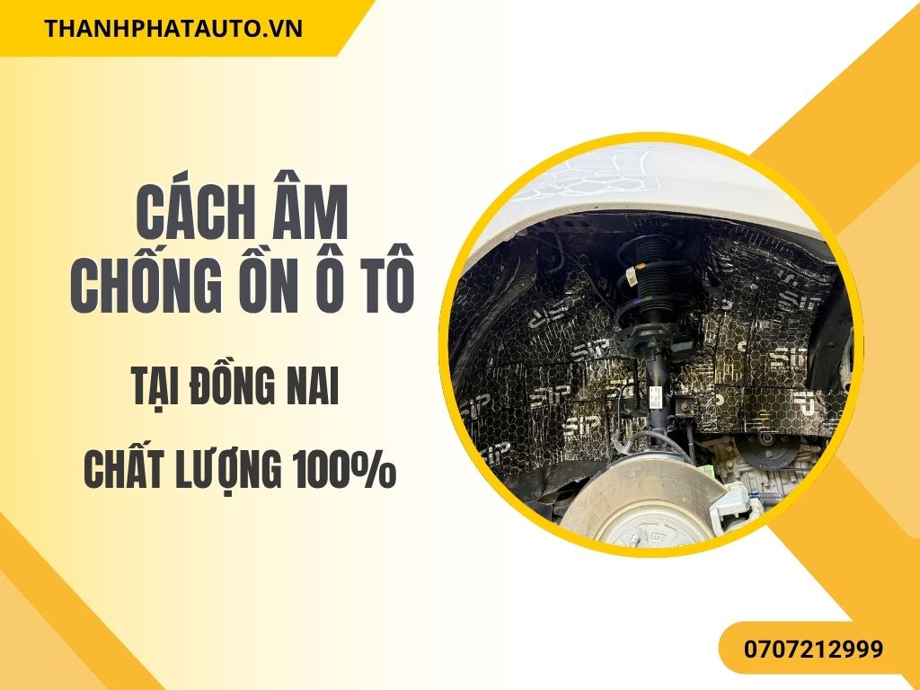 Cách âm ô tô sử dụng vật liệu cách âm chuyên dụng giảm tiếng ồn từ môi trường bên ngoài và tiếng vọng từ trong xe.