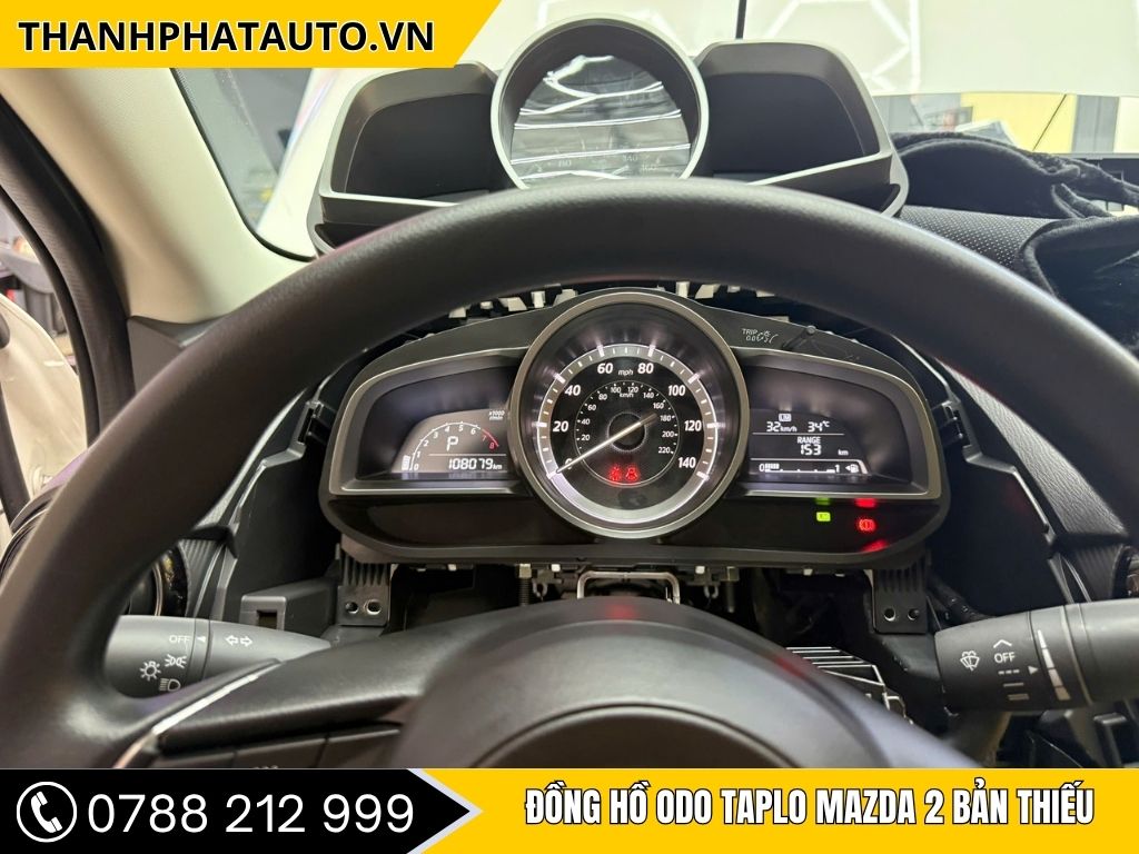 Đồng hồ ODO Taplo Mazda 2 bản thiếu