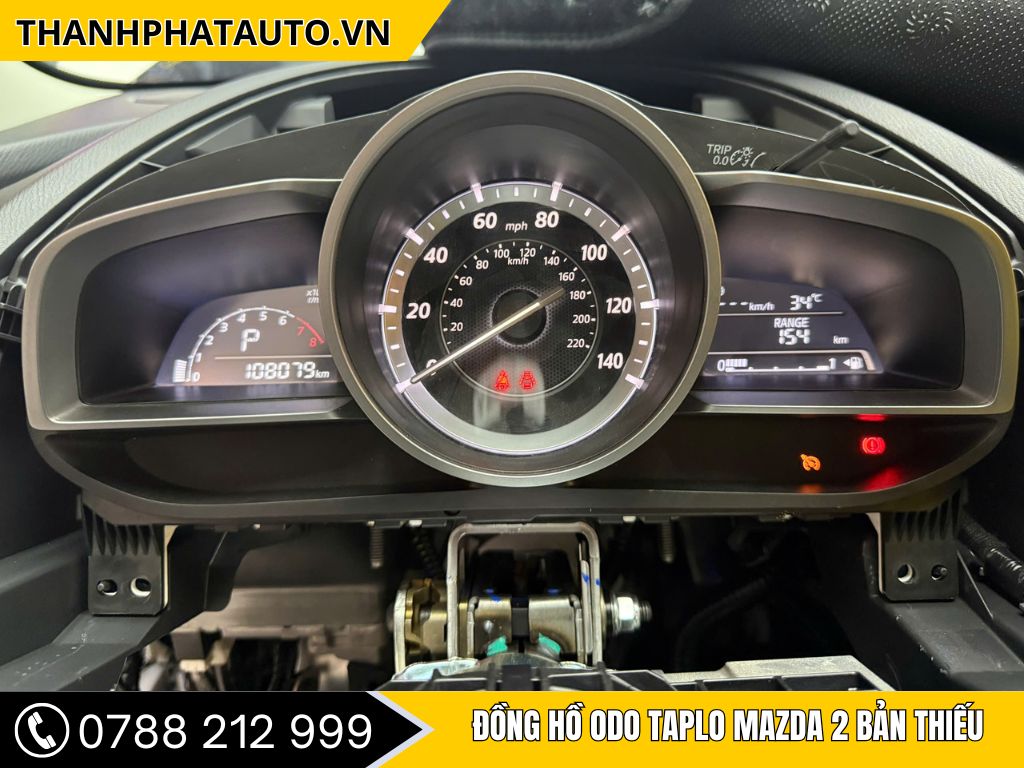 Đồng hồ ODO Taplo Mazda 2 bản thiếu