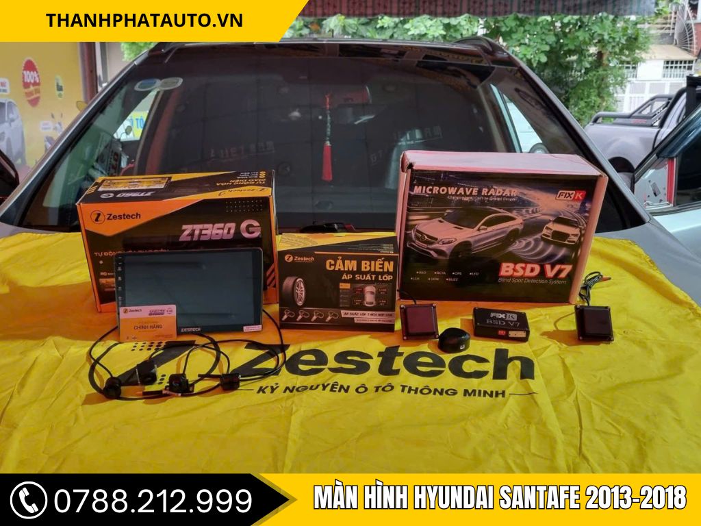 Màn hình Hyundai Santafe