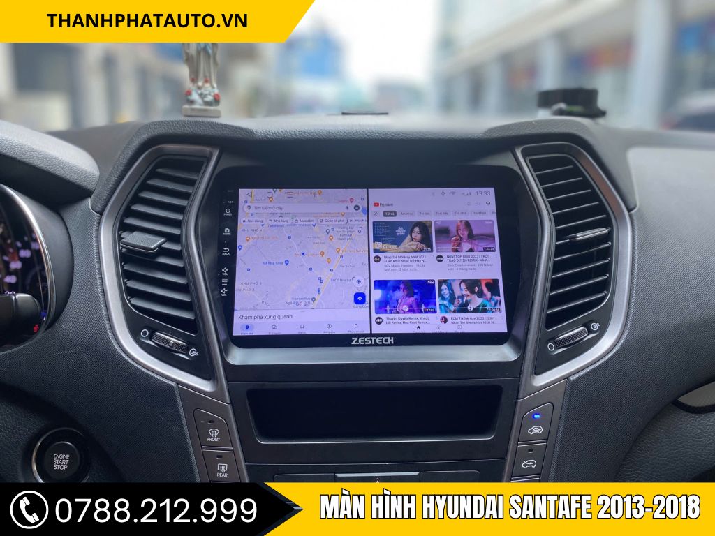 Màn hình Hyundai Santafe
