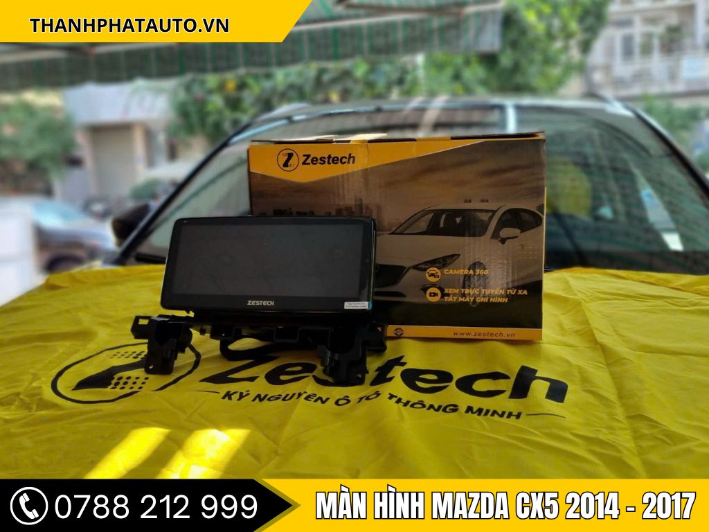Lắp đặt Màn hình android Mazda CX5 chính hãng tại Thành Phát Auto