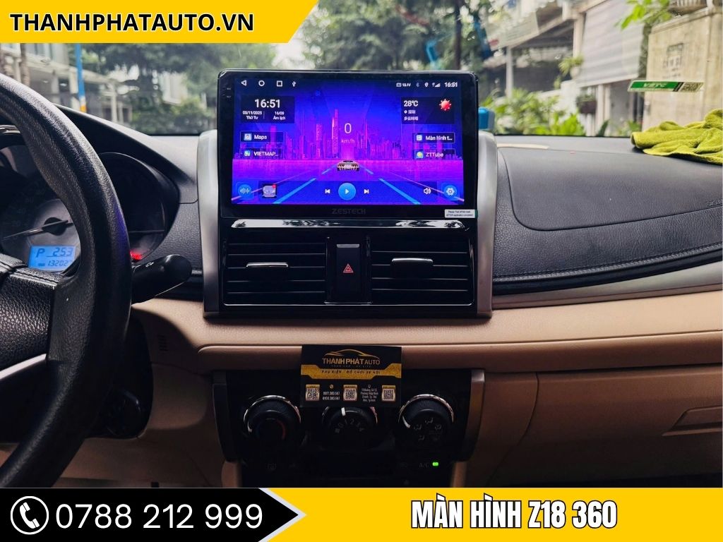 Màn hình Z18 360 Cho Xe Toyota Vios 2016