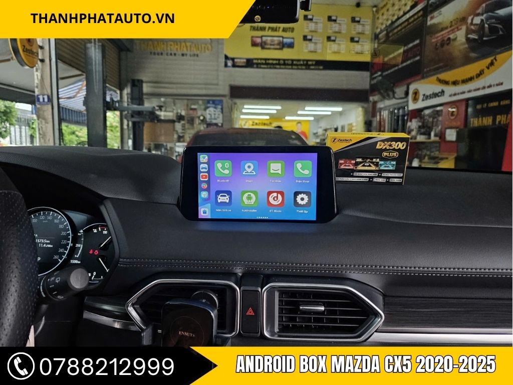 Android Box cho xe Mazda CX5 2020-2025 tại Thành Phát Auto, nâng cấp hệ thống giải trí thông minh với màn hình cảm ứng sắc nét và tính năng kết nối đa dạng.