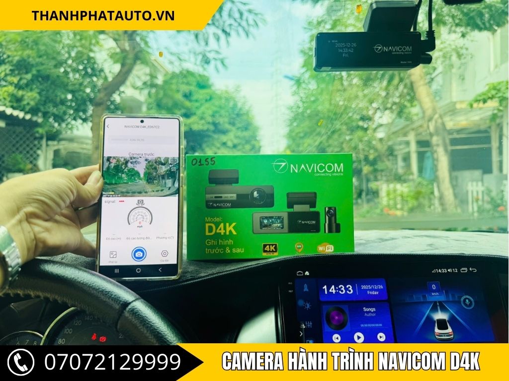 Camera hành trình Navicom D4K Cho Toyota Yaris hỗ trợ làm bằng chứng trong các tình huống va chạm giao thông.