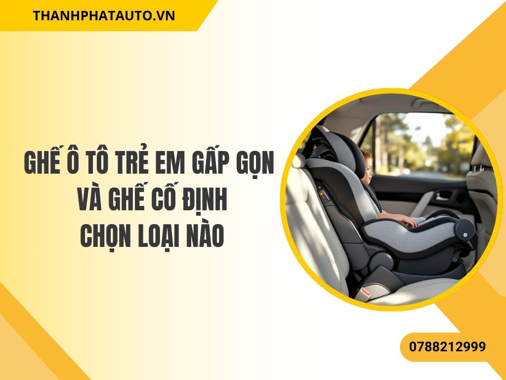 Ghế Ô Tô Trẻ Em Gấp Gọn Và Ghế Cố Định – Chọn Loại Nào