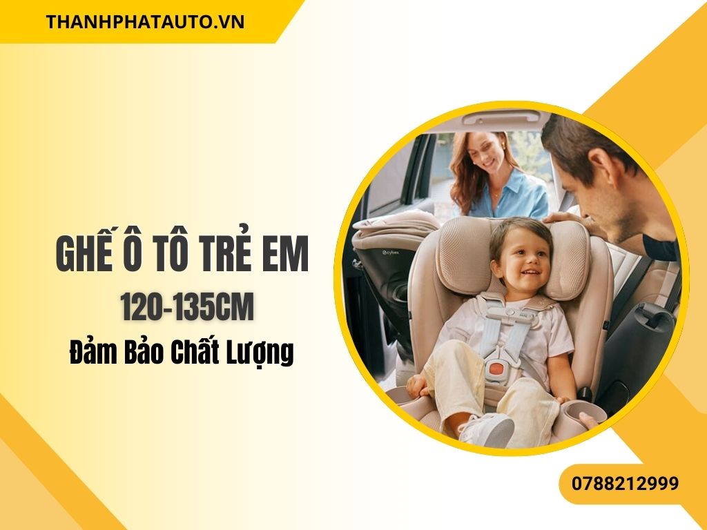 Ghế ô tô trẻ em 120-135cm mang lại sự an toàn tuyệt đối cho trẻ khi di chuyển trên xe. Với thiết kế hiện đại, ghế giúp bảo vệ trẻ khỏi các va chạm mạnh và hỗ trợ tư thế ngồi thoải mái. Đây là lựa chọn lý tưởng cho trẻ từ 120 đến 135 cm khi đi xa cùng gia đình.