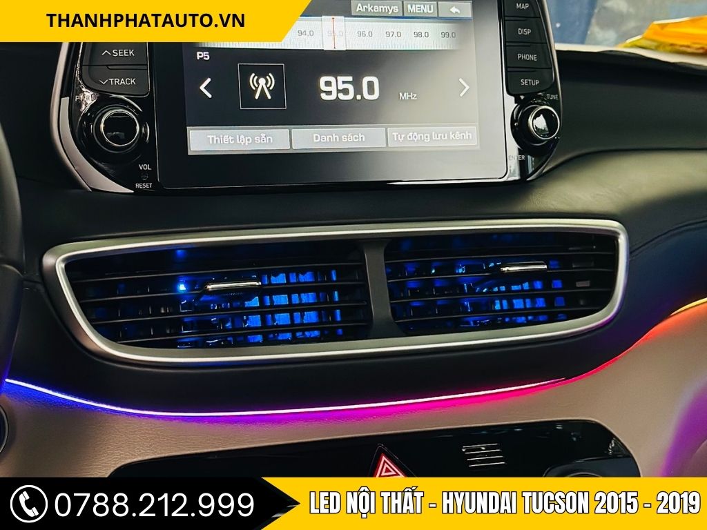 LED Viền Nội Thất Tucson 2015–2019