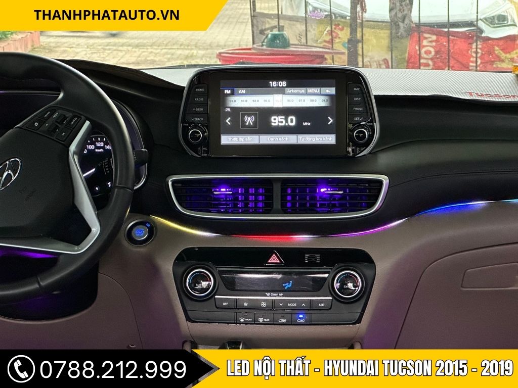 LED Viền Nội Thất Tucson 2015–2019