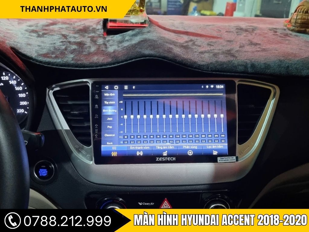 Hình Ảnh Màn Hình Hyundai Accent 2018, 2019, 2020