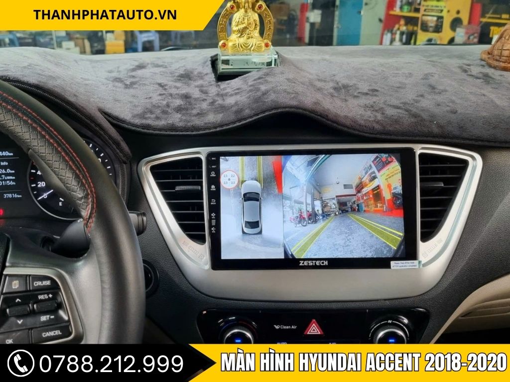 Hình Ảnh Màn Hình Hyundai Accent 2018, 2019, 2020