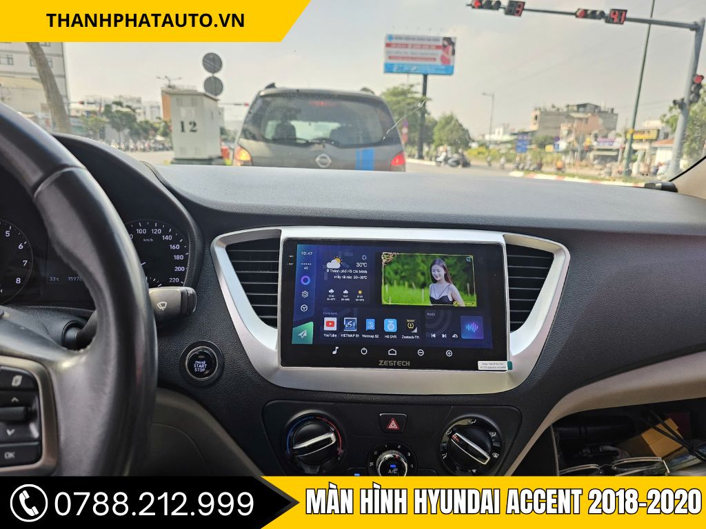 Màn Hình Hyundai Accent 2018-2020