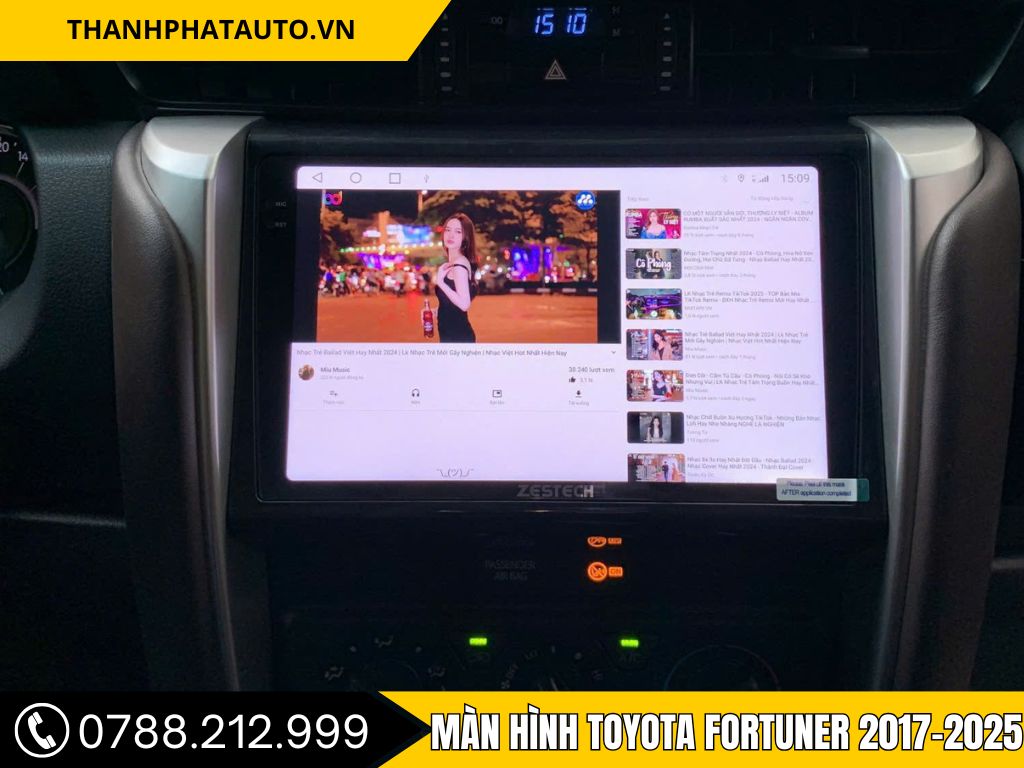Màn Hình Android Fortuner 2017–2025